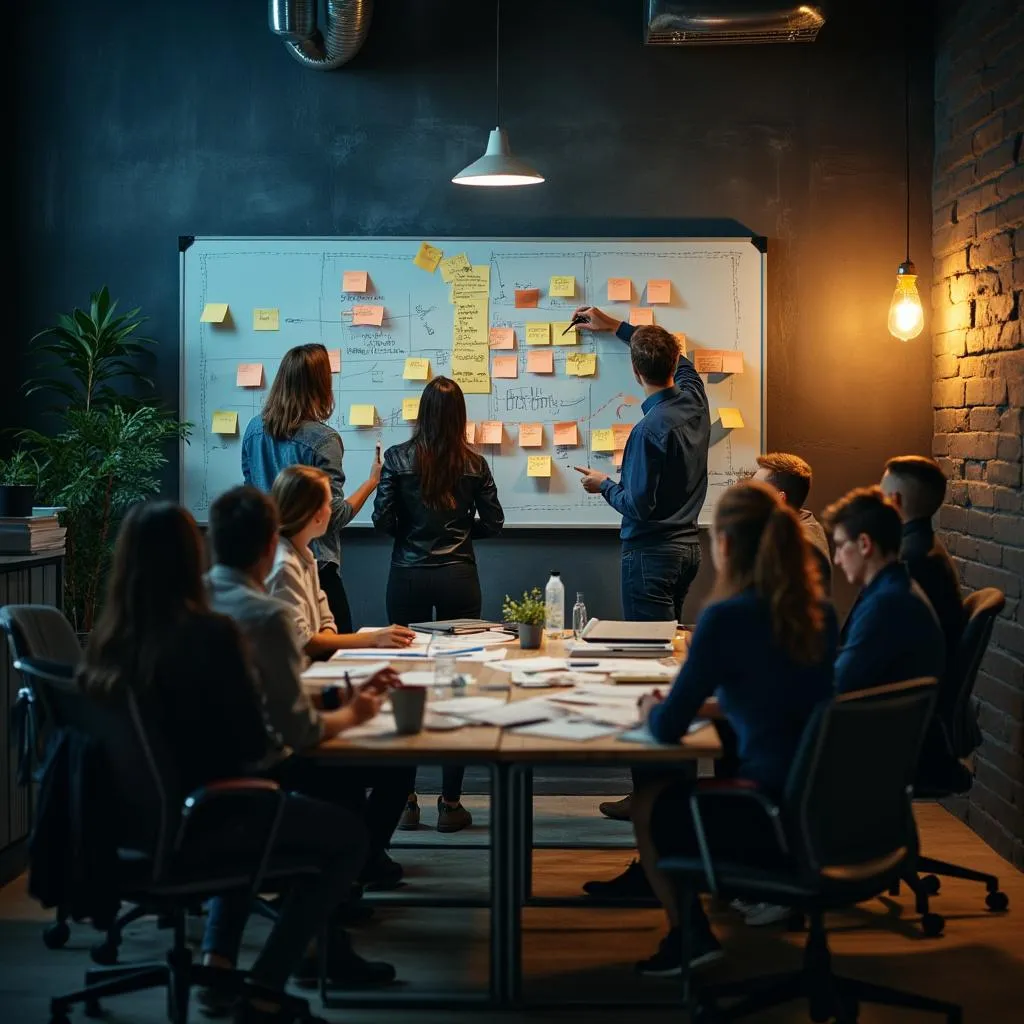 Sesión de trabajo colaborativo
